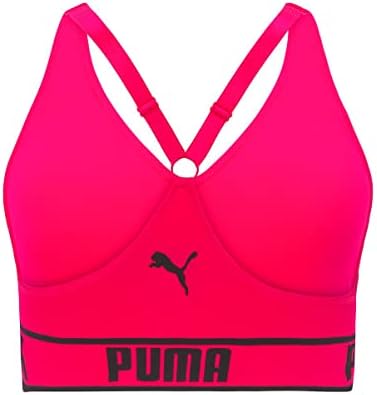 Puma feminino plus size sem costura solstício acolchoado sutiã esportivo