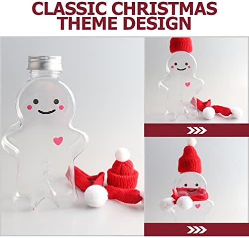 Presentes de Natal de Gadpiparty 20pcs Christmas Mini Hat de Papai Noel e cachecol para garrafa de vinho Topper de lollipop capa de