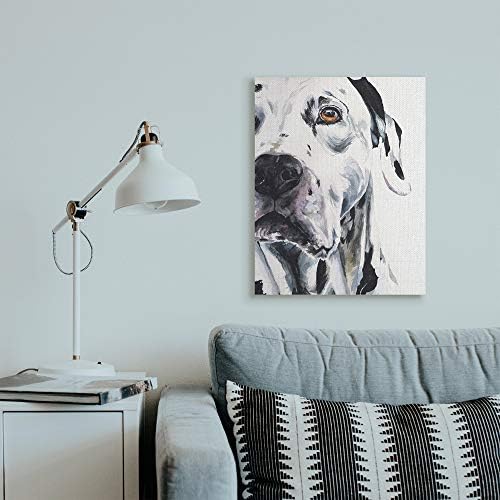 Stuell Industries Dalmácia Retrato de animais de estimação Bold Spotted Dog, Design de George Dyachenko Arte da Parede