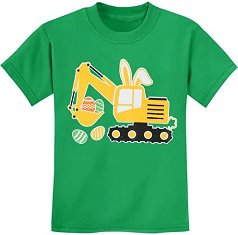 Camisa de coelhinho da Páscoa Ddsol para criança meninos meninas ovos caçam camisetas do trator