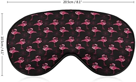 Flamingos rosa Sleeping Blacefold Mask fofo olho capa engraçada com alça ajustável para homens homens