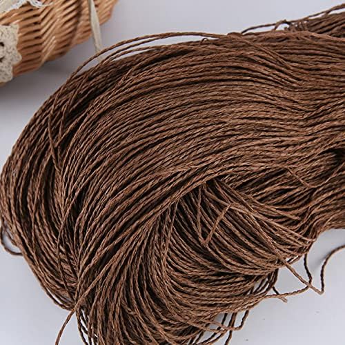 Fio de fios de chapéu de verão para tricô 460 g/lote Raffia palha de fios de crochê para chapéus artesanais Handcrafts