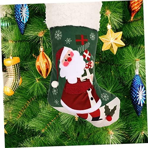 Holibanna Christmas Socks Bags Papai Noel Sack Decoração de Natividade Decoração Minga de Lareira 3D Lareira Lareira Presente