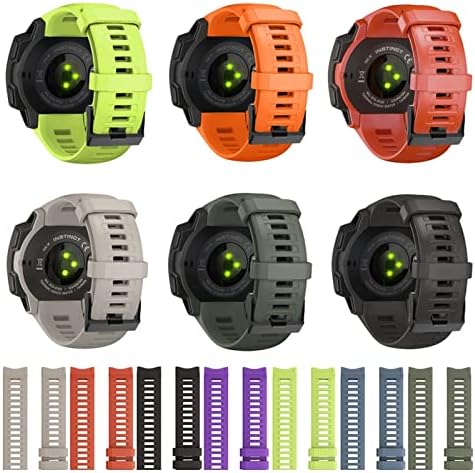 Czke Silicone Strap Redução rápida Banda de relógio de reposição para Garmin Instinct Watch 22mm wirstband