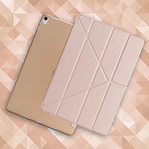 Case iPad Pro 9.7, Matek Origami Ultra Slim Smart Cover, Moda 3D projetada com Muti-Orange Stand Auto Wake/Sleep Função Soft