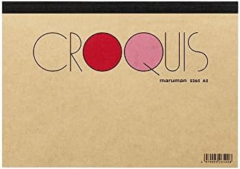 Maruman S265 Sketchbook Crokey Pad, A5, Papel Cream Crokee