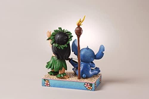 Tradições da Enesco Disney por Jim Shore Lilo e Stitch estatueta, 7-3/4 polegadas