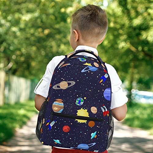 Mochila da Escola do Planeta Espacial Alaza Kids para meninos adolescentes bookbag Travel Daypack Bag de 16 polegadas