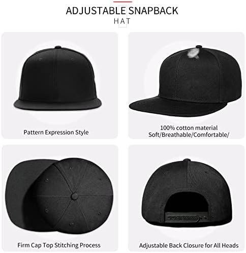 Chapéus Negi Snapback para homens unissex plana brim snapback chapéu de chapéu preto chapéu de beisebol ajustável para