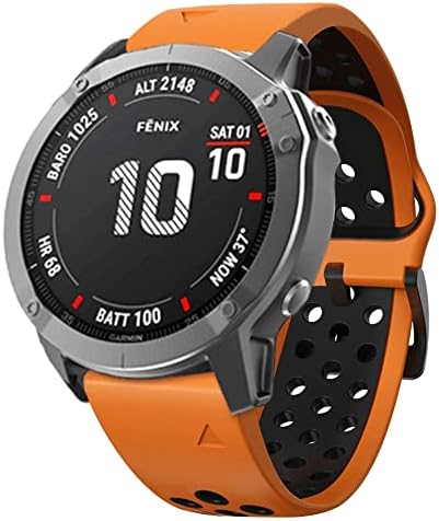 Eidkgd Silicone 26mm 22mm Remada rápida Banda de relógio para Garmin Fenix ​​6 6s 6x Pro 5x 5 5Plus 3 HR 935 S60 Watch