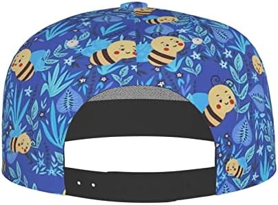 Quzioxe Bill Bill Brim Cap Hip Hop Hat Cap para homens Mulheres Mulheres quadradas Viseira Flat Backer Snapback Hat