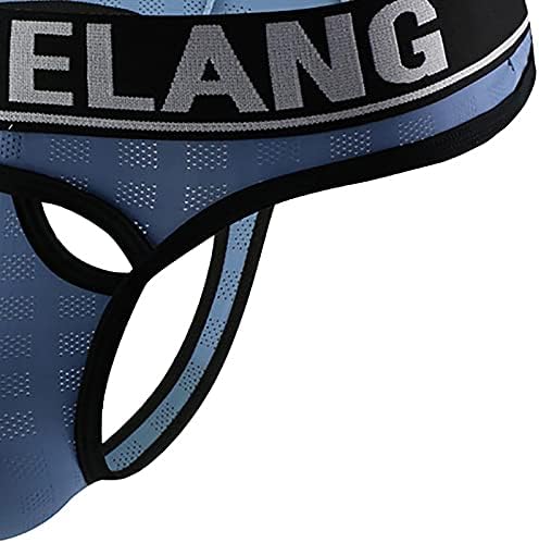 SUNAEI MEN Sexy Hollow Out G-String Thong Briefas confortáveis ​​respiráveis ​​homens Men Bulge de roupas gays Melhorando