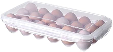 Caixa de armazenamento de ovos - Caixa de exibição de ovo transparente com capa para o forno seguro - Cozinha de estoque