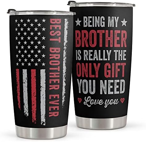 Macorner Brother Gifts - Tumbler 20oz - Aniversário Presentes de Natal Para Irmãos De Irmã Brother - Presentes para homens Big Brother