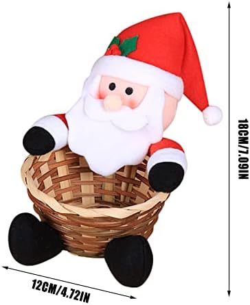 1PCS Feliz Natal Candy Storage Basket Decoration