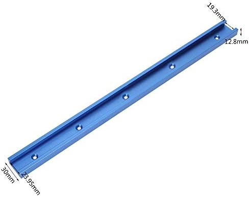 Gabarito de faixa de mitra Fafeicy, ferramentas de gabarito de trilha de mitra de alumínio T-r-slot azul para o roteador