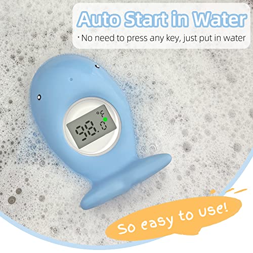 Termômetro de banho de bebê brinquedo flutuante, termômetro de água com temperatura da banheira de segurança para bebê,