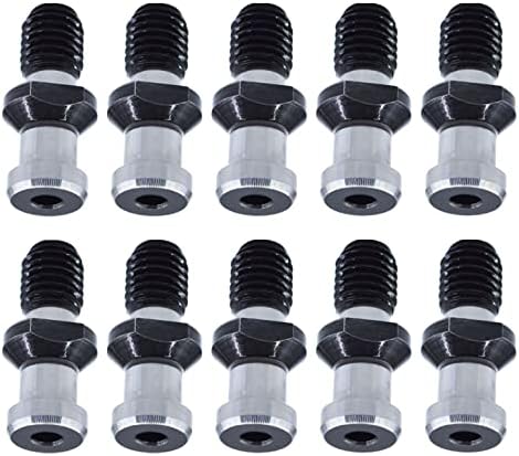 Mitoharet 10 PCs CAT40 75 graus 0,747 polegada Pull Stud Retenção Botão, Drum Pull Stud para substituição de perfuração para