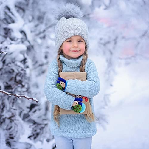 Qvkarw luvas quentes neve para luvas de inverno para bebês luvas de neve luvas kintted meninos de esqui infantil para crianças
