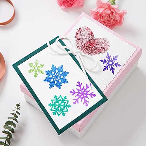 9 PCs Snowflake Metal Cutting Dies estêncil, Mikimiqi Diy Craft Metal Scrapbooking Dies Cuts