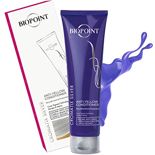 BioPoint Cromatix Revivendo o shampoo prateado, xampu roxo para cabelos loiros, azul sem toner amarelo para cabelos branqueados