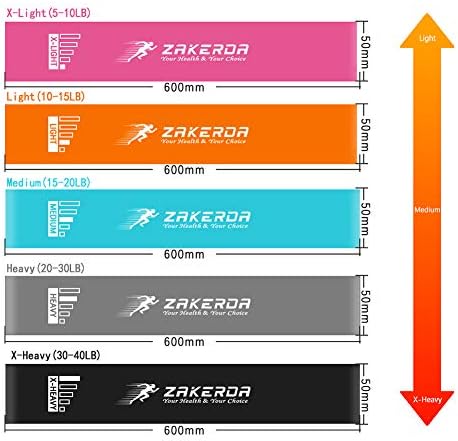 Luoye Resistance Loop Bands, bandas de exercícios de fitness para mulheres, bandas de exercícios para treinamento