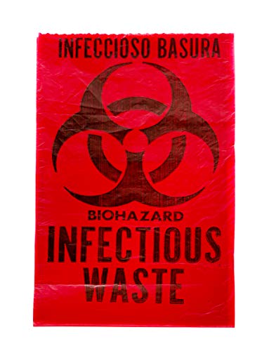 Bolsa de descarte de resíduos biológicos 24 x 24