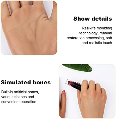 1pcs tatuagem de silicone prática de mão falsa modelo de mão prática prática de silicone manual Hand Silicone Practice Fake Skin