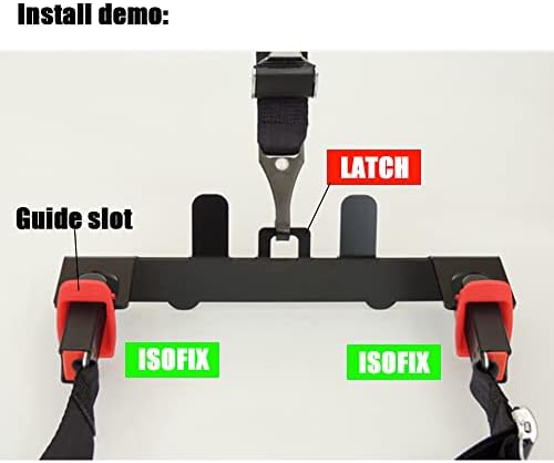 Carreço da criança âncoras universais Kit de segurança de restrição com conector isofix, carros tiras de assento os