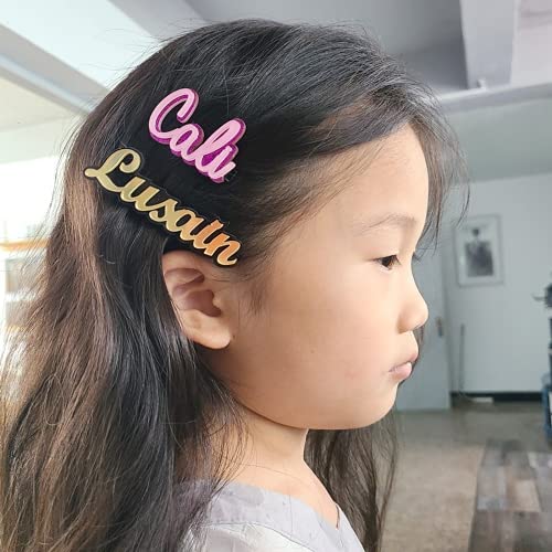 Palavras personalizadas pinos de cabelo barrettes name personalizados clipes de cabelo cartas para mulheres meninas personalizam