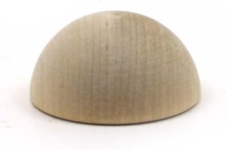Mylittlewoodshop pkg de 50 - bola dividida - 1-1/2 polegadas de diâmetro e madeira inacabada de 3/4 polegadas de espessura