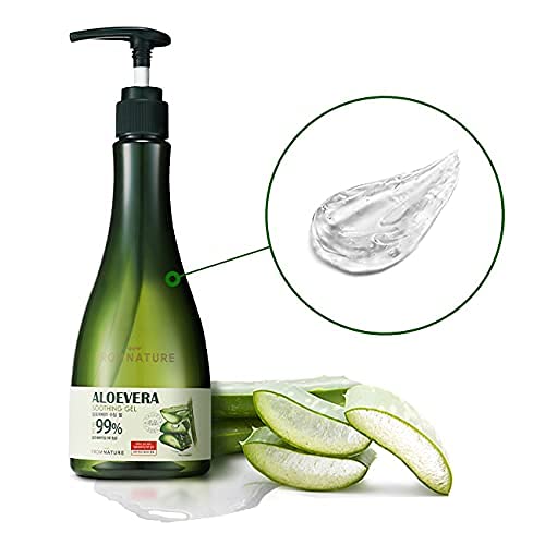 ZeeSoon From Nature Aloe Vera Cuidado com a pele 99% Gel suave para a bomba do corpo Face Hidratante do tipo Body