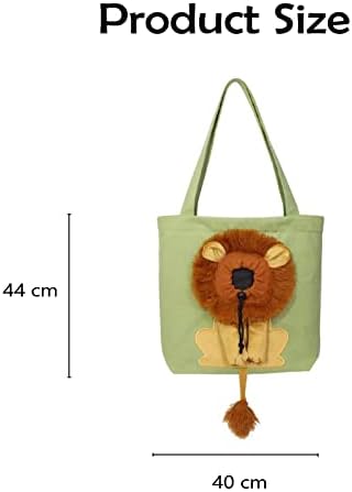 Bolsa de transporte de ombro de lona para animais de estimação, fofa transportadora de gato em forma de pet-sag