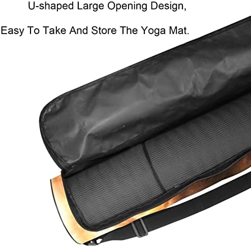 Majestical Lion Head Yoga Mat Bags Full-Zip Yoga Carry Bag para homens, Exercício de ioga transportadora com cinta ajustável