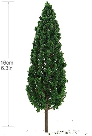 Frattina 10pcs Pinheiros 1:25 Modelo Railway Green Model Tree para o cenário de layout da escala 1/25