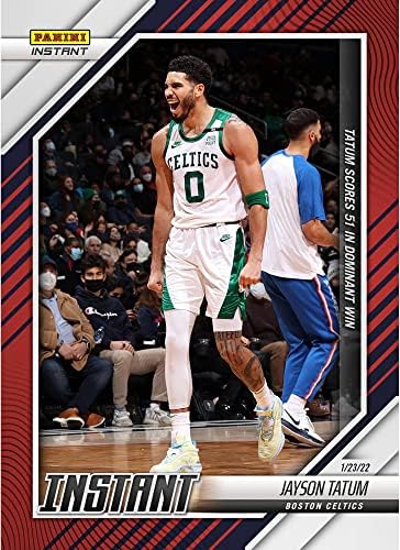 Jayson Tatum Boston Celtics fanáticos exclusivos paralelos panini instant tatum escores 51 no cartão de negociação único
