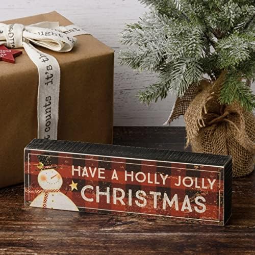 Primitives de Kathy 113846 têm uma placa de caixa de Natal alegre, de 10 polegadas