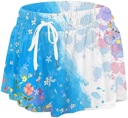 Saias de tênis feminino shorts internos de cintura alta skorts skorts camadas de camadas estampadas florais esportes casuais skorts