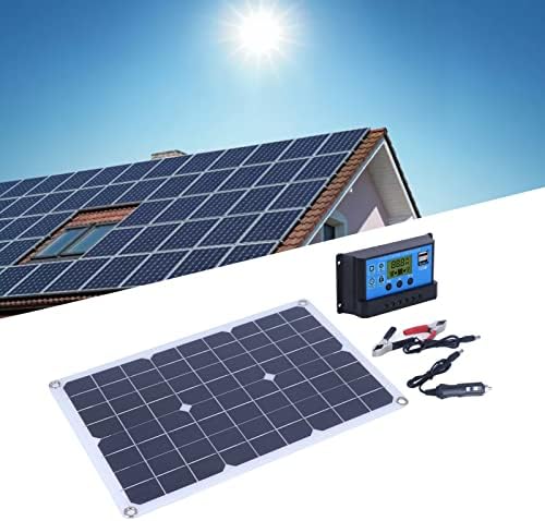 Painel de carregamento de bateria solar 50W kit de painel de energia solar monocristalina com controlador DC18V/1600MA