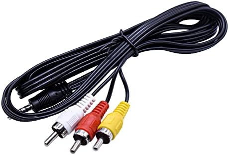 HQRP AV Audio Video Cable/cordão compatível com Canon Vixia HF M31, Vixia HF M32, Vixia HF M40, Vixia HF M400, Vixia HF M41, Vixia