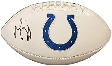 Marvin Harrison contratou o logotipo de Indianapolis Colts futebol JSA - Fofolada autografada