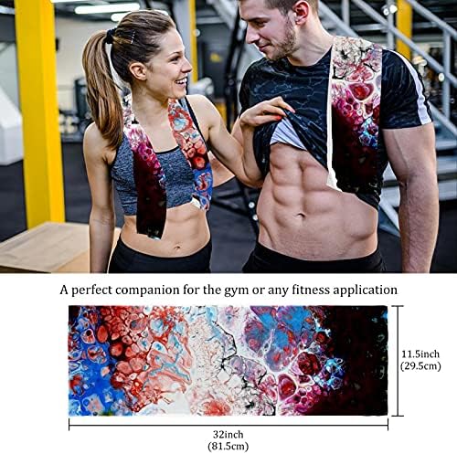Deyya Microfiber Gym Towels Sports Sports Fitness Workout 2 pacote reutilizável toalha de suor macio para ioga Running