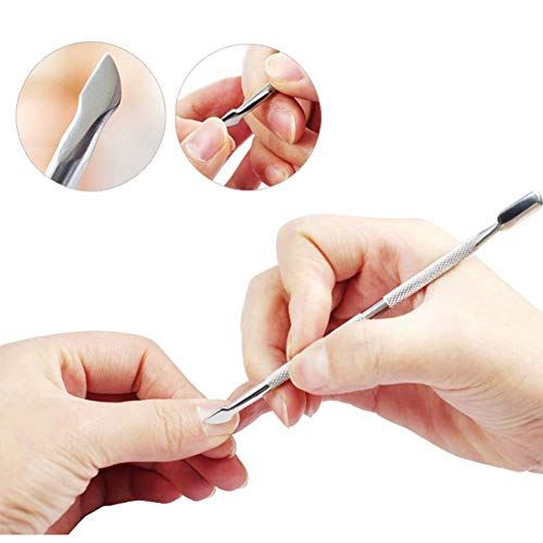Aparador de cutícula com ferramenta de unhas de decoração de unhas de pushcher cuticle, incluindo conjunto de arquivos