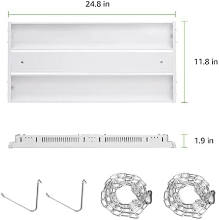 Shop LED LED LED LED LED LED LED LEITA DE 2T FLATER 2T 165W, 23.100LM, 5000K DIA DIA, 500W HPS equivalente, 1-10V Dimmable Commercial