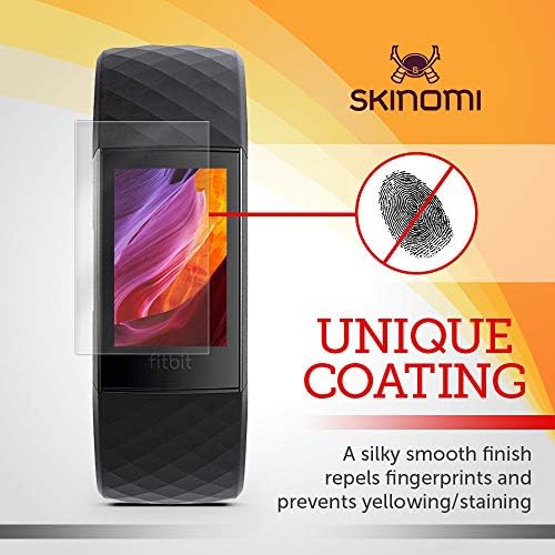 Skinomi Matte Full Body Protector Compatível com Fitbit Charge 3 Cobertura completa Skin Matte Anti-Glare HD Film