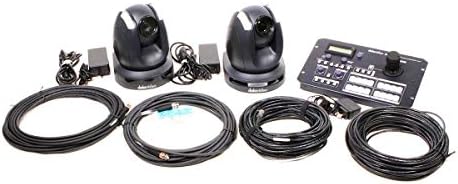 DataVideo Go-2cam 2 câmeras Gokit com 2 câmeras PTC-150 HD PTZ e controlador RMC-180 em caso portátil