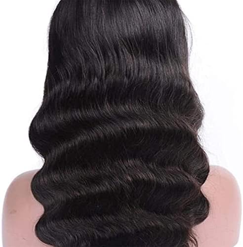 XZGDEN WIGS CAIL WIG CORPO Ondas 13 4 Lace Front Human Wigs Compatível com mulheres negras cor natural peruviano perucas