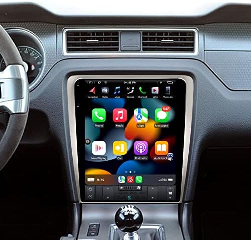 Kspiv 12,1 polegadas Android Car Séreo com GPS para Ford Mustang 2010-2014 Navigação Multimedia Player Double Din Cartéro