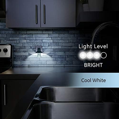 GE Home LED elétrico Vintage Nightlight, plug-in, sensor do anoitecer ao amanhecer, branco frio, fazenda, rústico, decoração de casa,