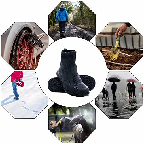 Covers de sapatos à prova d'água da Daraekj, tampas de sapatos reutilizáveis ​​para chuva, tampas de sapatos duráveis ​​para